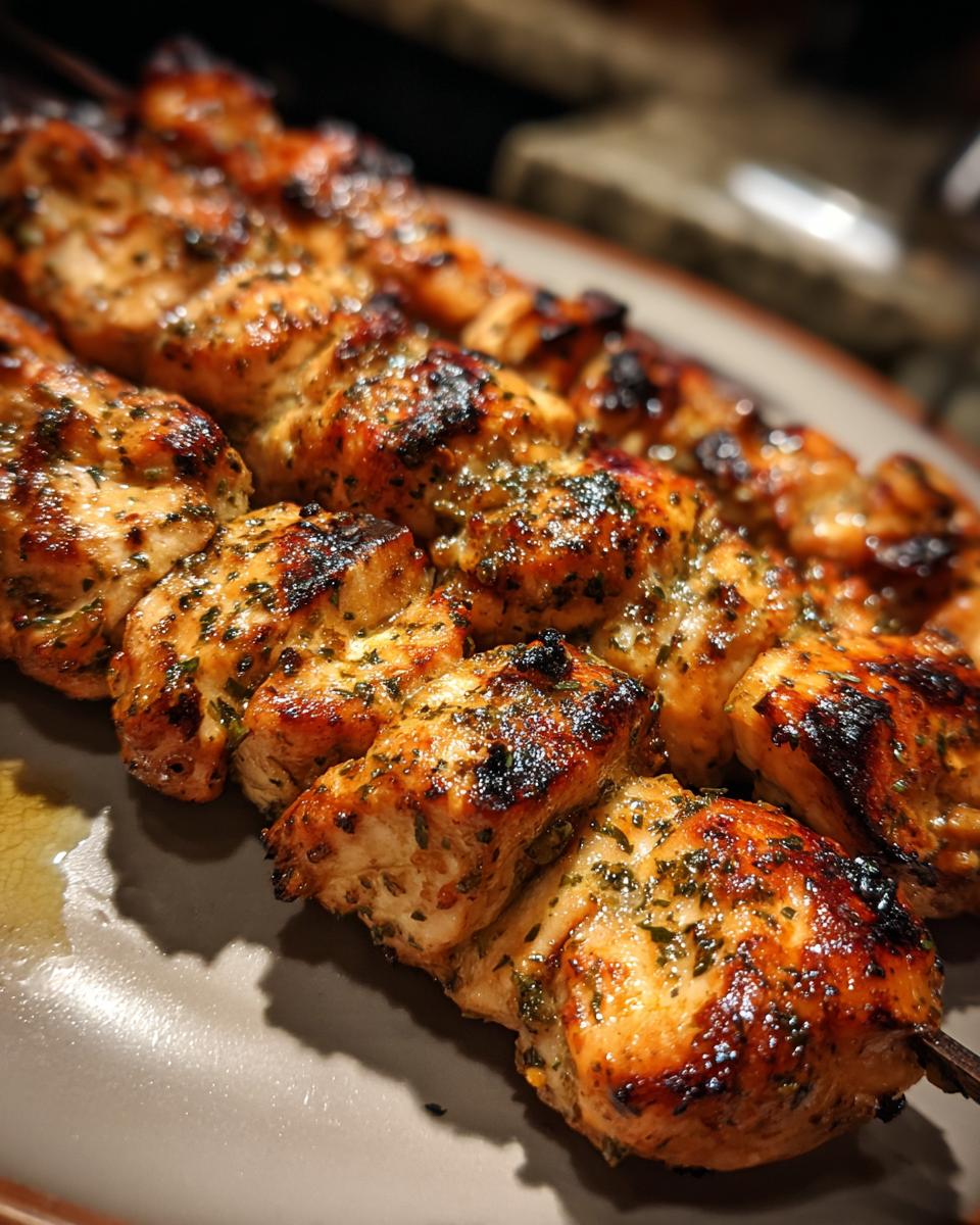 Grilled Ranch Garlic Parmesan Chicken Skewers - detail 2