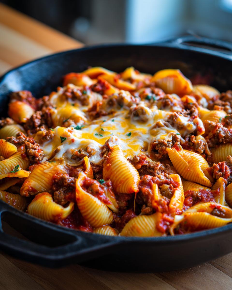 Irresistible Simple Ground Beef Shells Skillet Recipe - Other 4