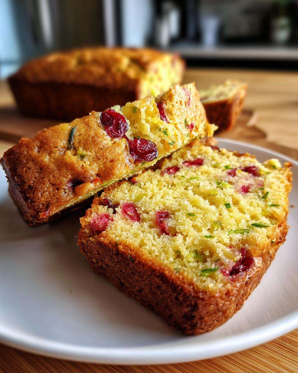 Lemon Cranberry Zucchini Bread - detail 3
