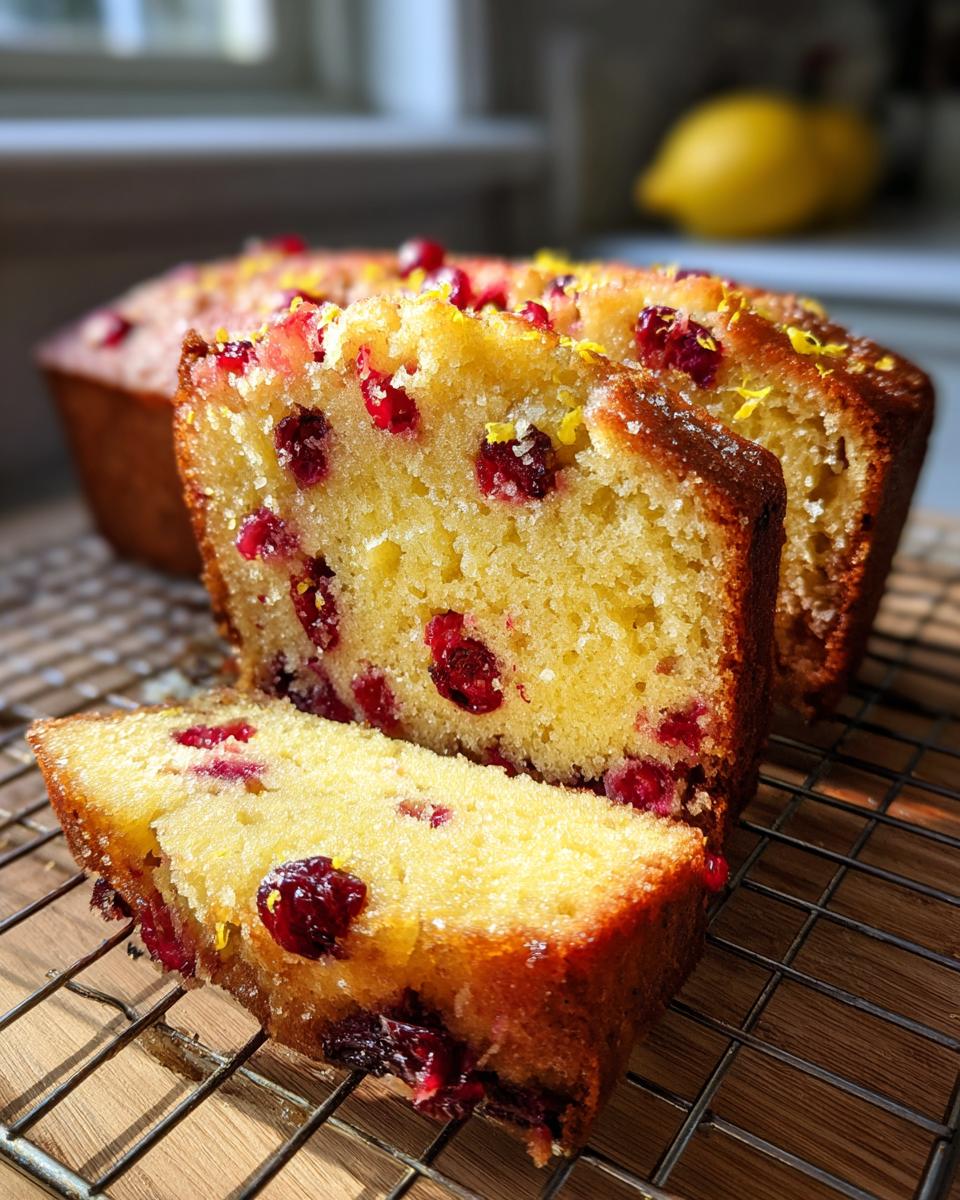Lemon Cranberry Zucchini Bread - detail 4