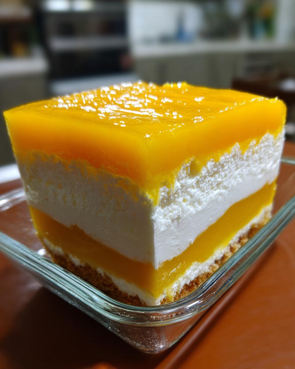 Mango Gelatin with Cream Cheese - detail 2