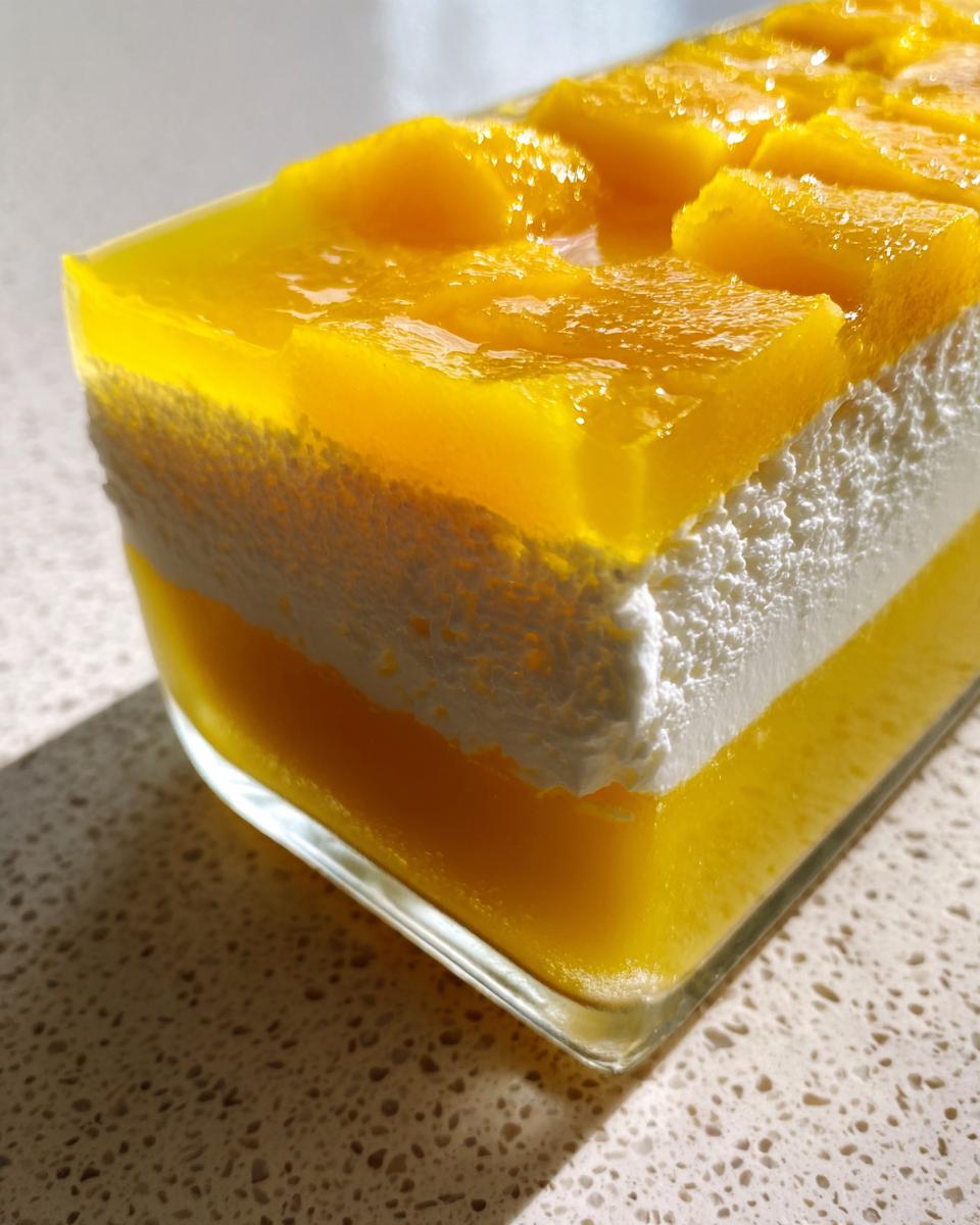 Mango Gelatin with Cream Cheese - detail 3