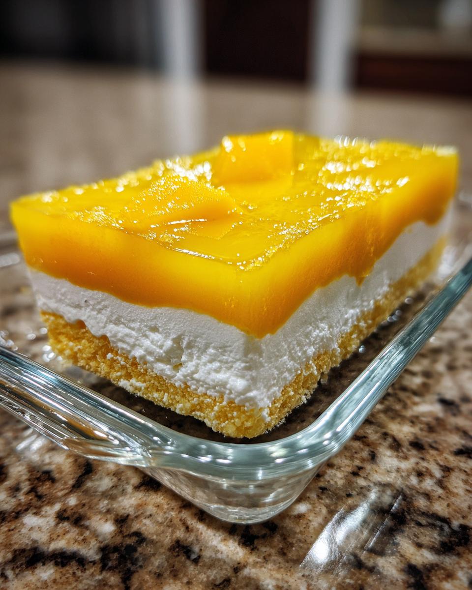 Mango Gelatin with Cream Cheese - detail 4