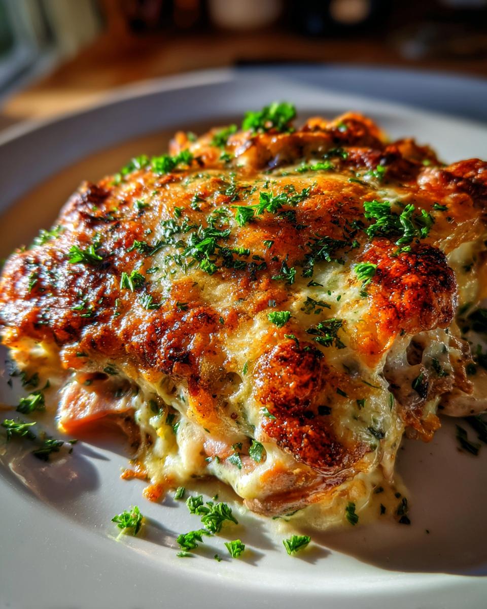Mushroom, Ham, and Cheese Gratin - detail 1