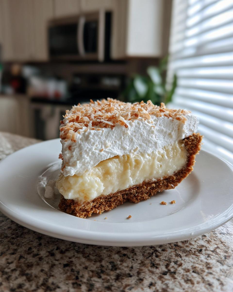 No Bake Coconut Cream Pie - detail 3