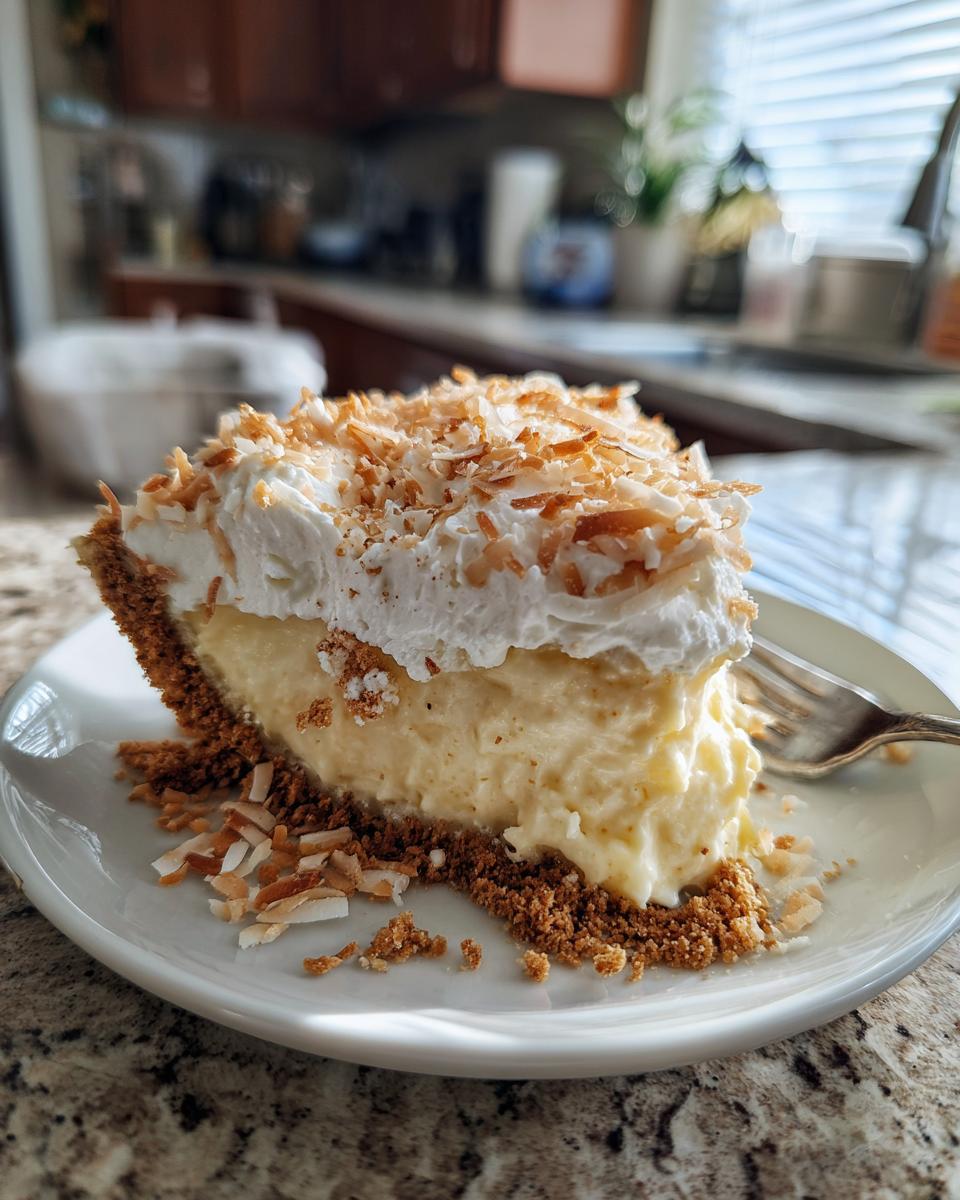No Bake Coconut Cream Pie - detail 4
