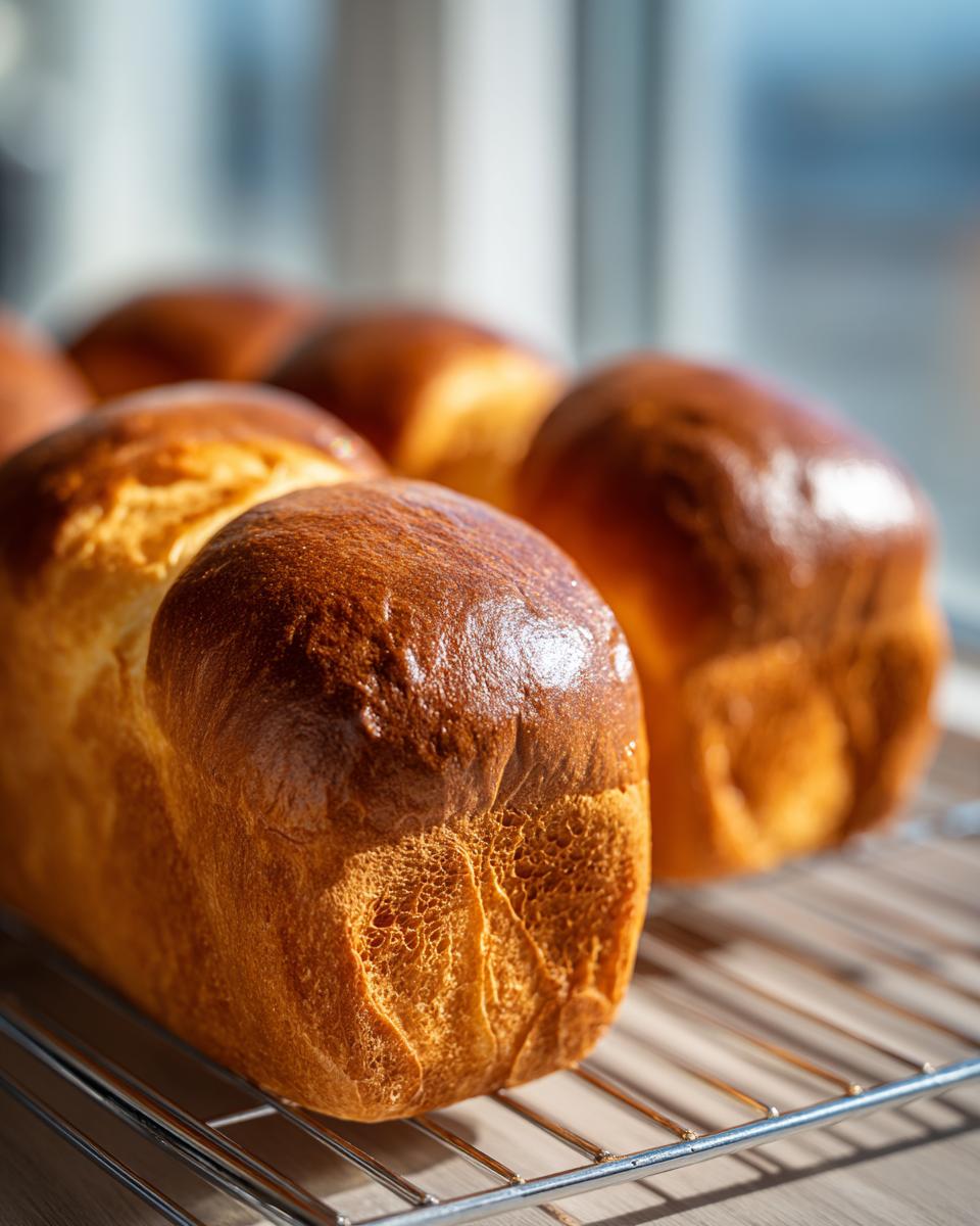 Close-up van goudbruine, verse airfryer brioche broodjes op een rooster.
