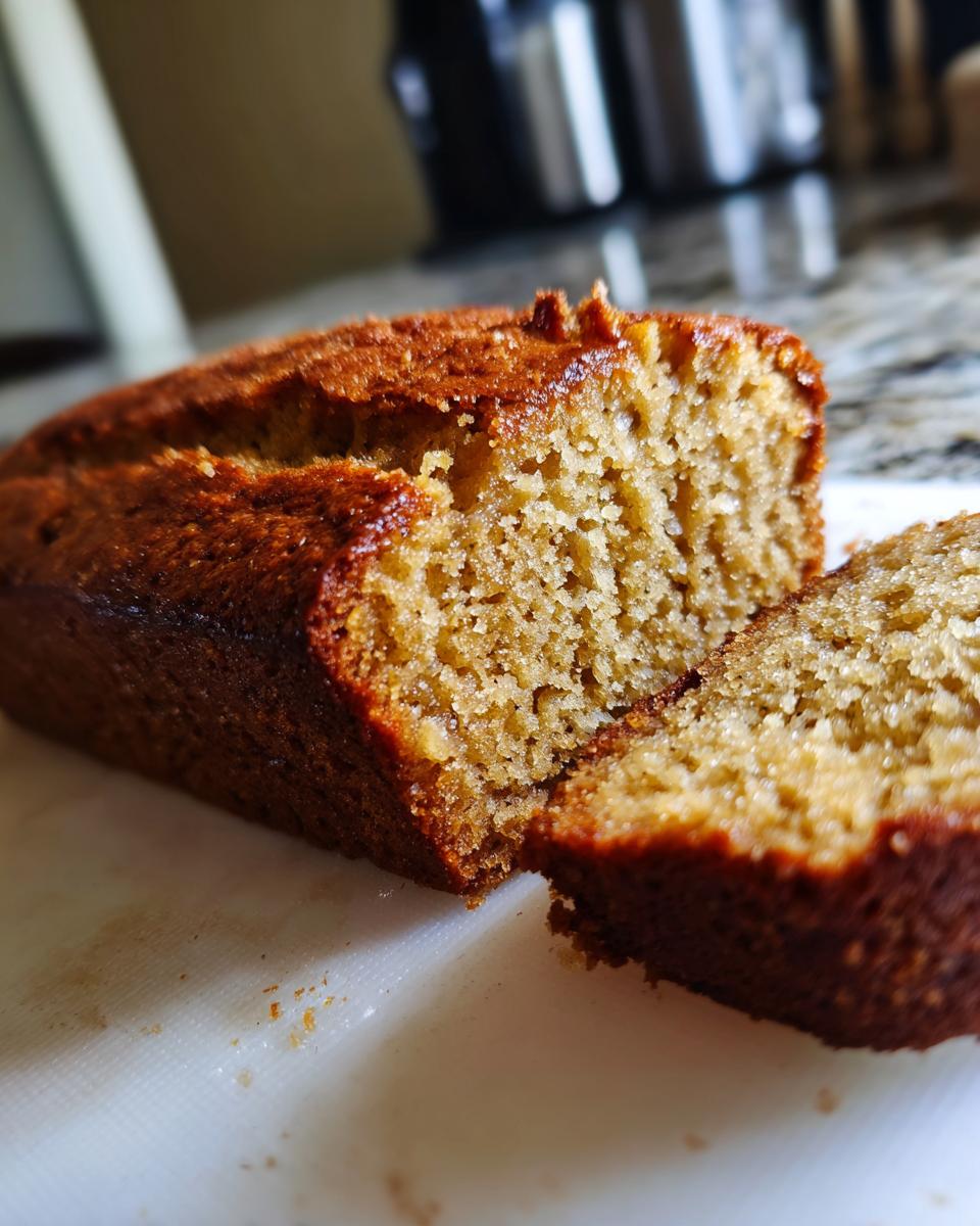 Close-up of a slice of Irresistible Sicilian Hazelnut Cake, showing its moist crumb and golden-brown crust.