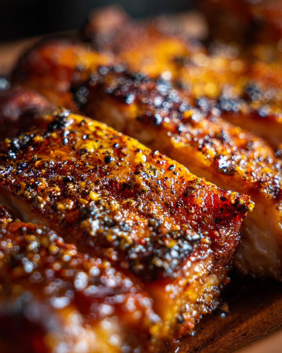 Close-up of seasoned and roasted sweet potato and chicken pieces, showcasing a rich, caramelized crust.