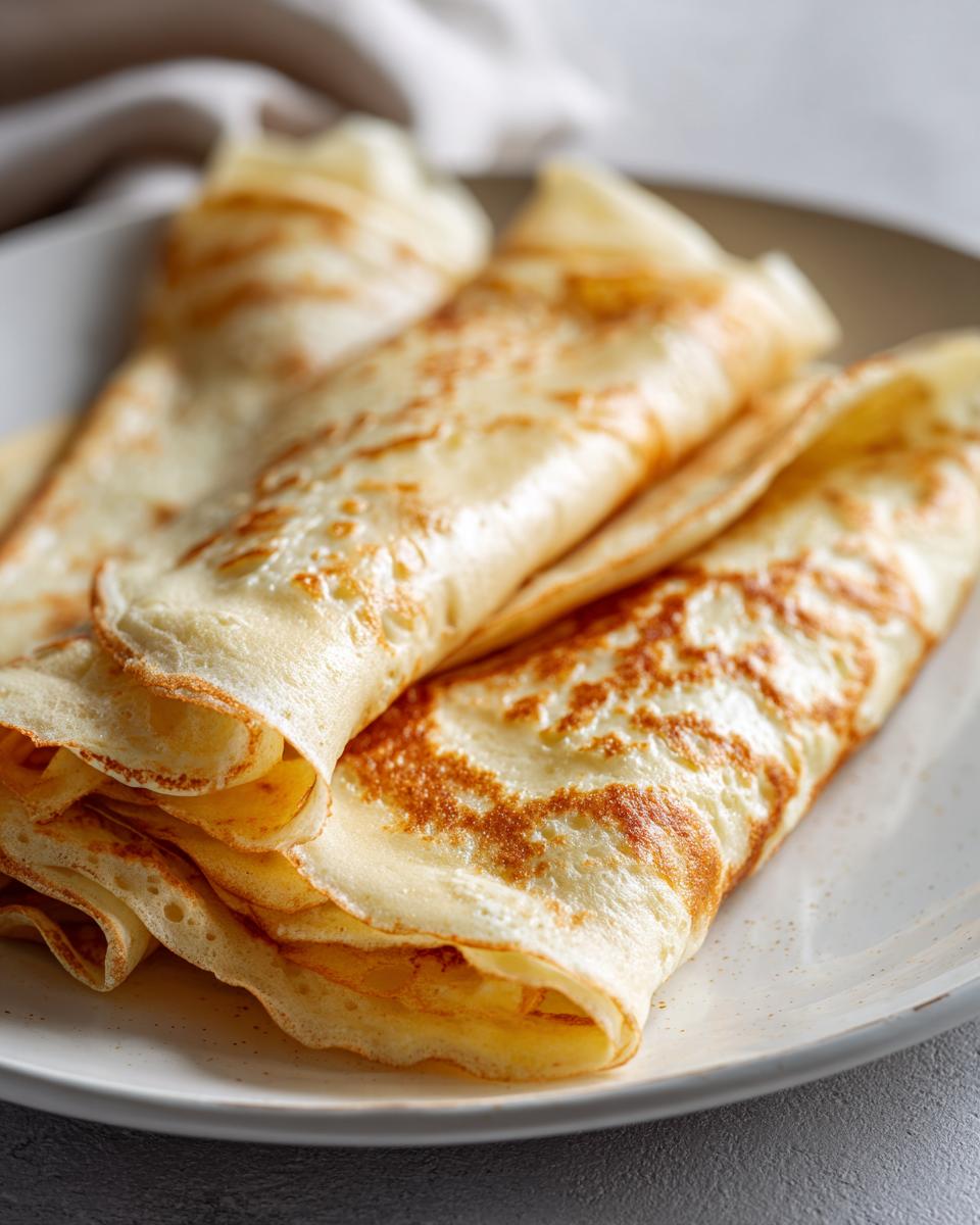 Drie opgerolde, dunne Egg White Wraps met lichtbruine bakpatronen op een lichtgrijs bord.