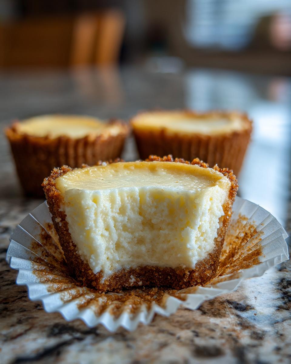 Close-up van een Low Carb Cheesecake Bite met een hap eruit, focus op de romige vulling en kruimelige bodem.